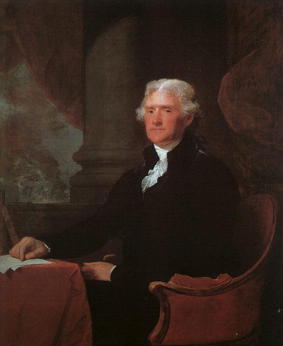 Gilbert Charles Stuart Thomas Jefferson Germany oil painting art